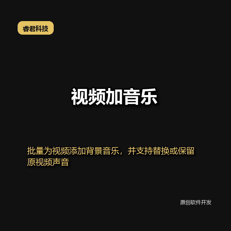 睿君视频加音乐