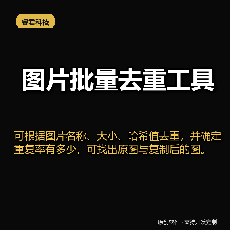 睿君图片批量去重工具